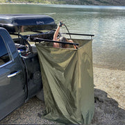 Tuff Stuff Enclosure for Shower Mounted on Roofrack